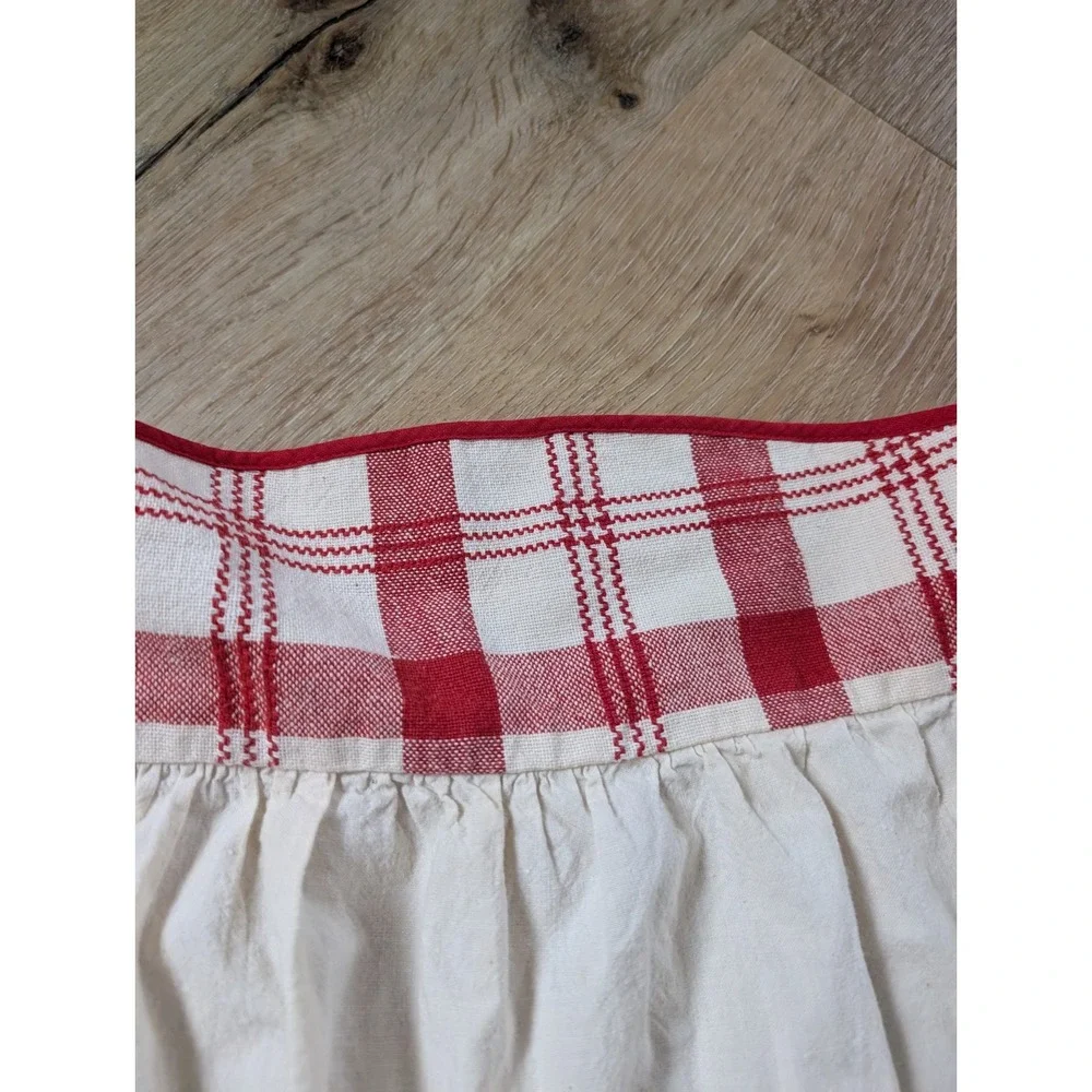 Vintage Valentine's Half Waist Kitchen Hostess Apron with Red Heart